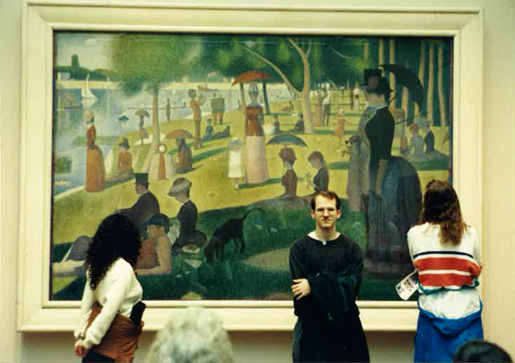 At the Chicago Art Institute, 1993