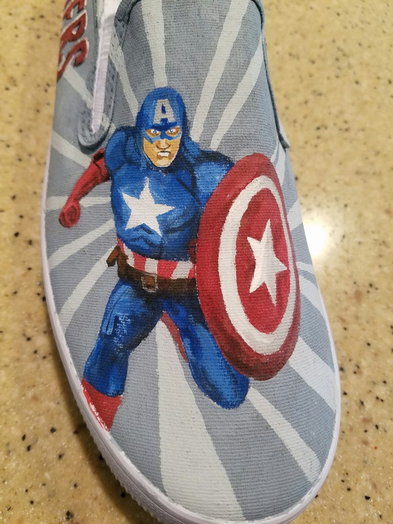 Captain America close-up